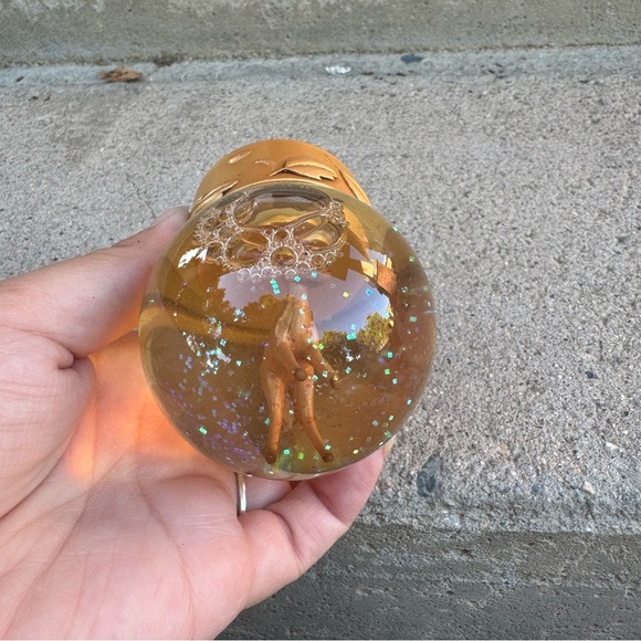 Disney Gold and‎ Clear Bambi Snow Globe Ornament - Picture 5 of 7